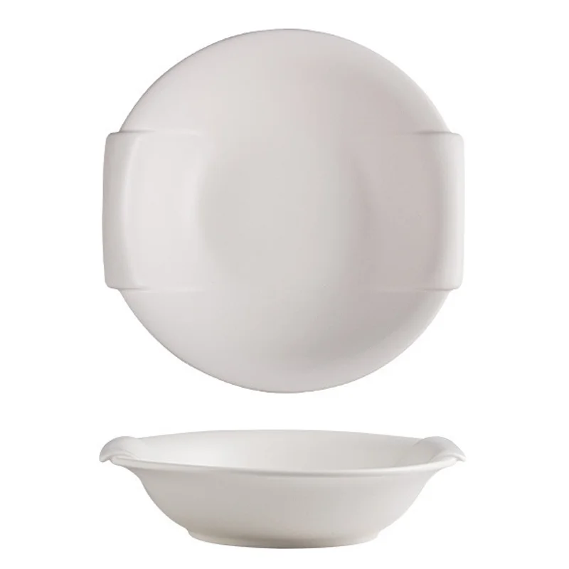 
Creative Nordic tableware round ceramic soup bowl hotel ceramic tableware salad bowl restaurant 10.5 inch large noodle bowl 
