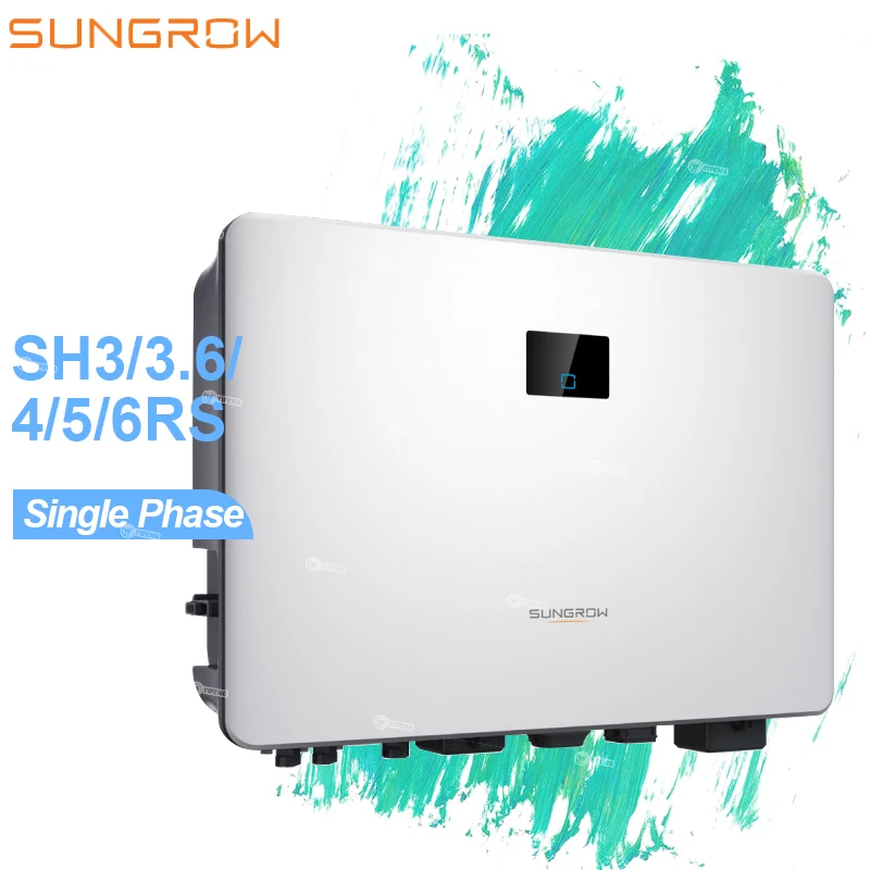 Инвертор Sungrow Sh3RS Sh3.6RS Sh4RS Sh5RS Sh6RS Гибридный аккумулятор Sbr096 Solar Sh10Rt 10 кВт 5 однофазная система