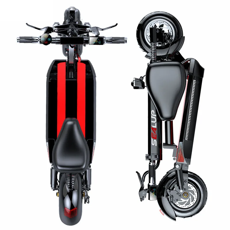 2021 Adult Foldable Electric Scooter Portable 12 Inch 48V 500W