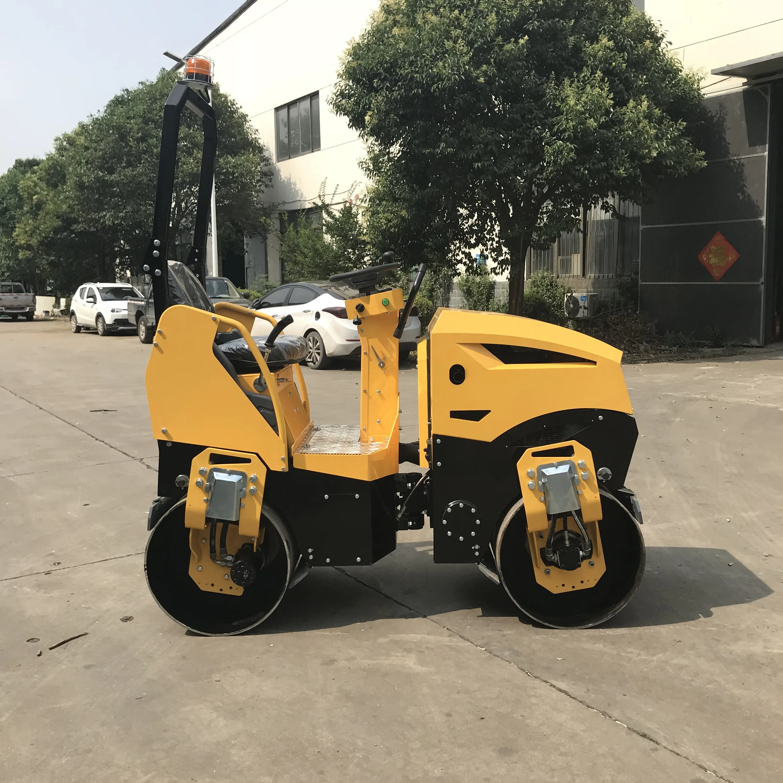1.2 Ton Hydraulic Asphalt Rollers honda Changchai Engine Gasoline diesel Double Drum Mini Small Road Roller Compactor
