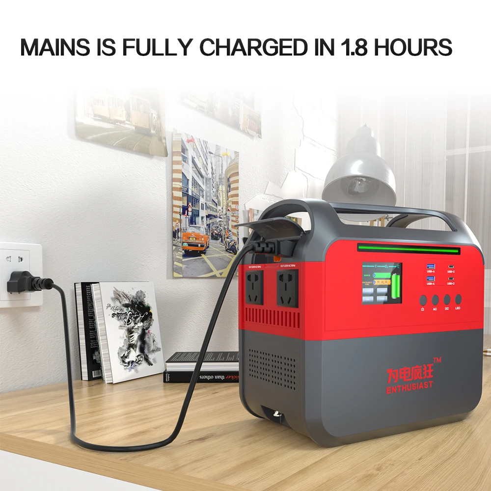 Power Station 220V Outlet Solar Solar Energy Portable Power Station System for Camping Laptop