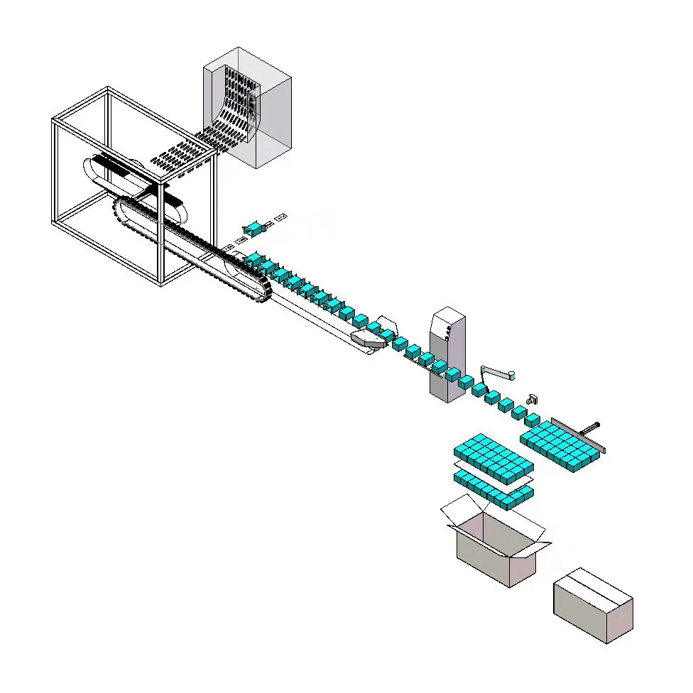 China Manufacture CE Food Pharmaceutical  Multi-function Packaging  Machines Line  Powder Products