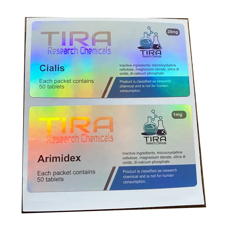 VS-296 Customize Personalized ODM Pharmacom 2ml 10ml 30ml vial hologram labels pill bottles labels