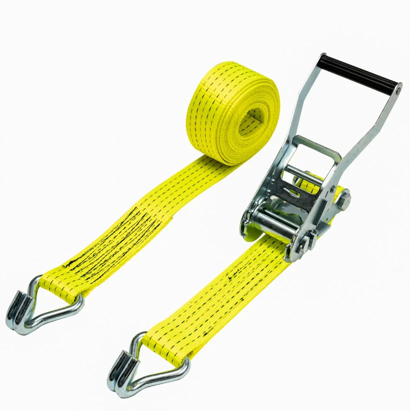 Auto parts truck heavy duty polyester white ratchet strap endless 5 ton cargo lashing belt