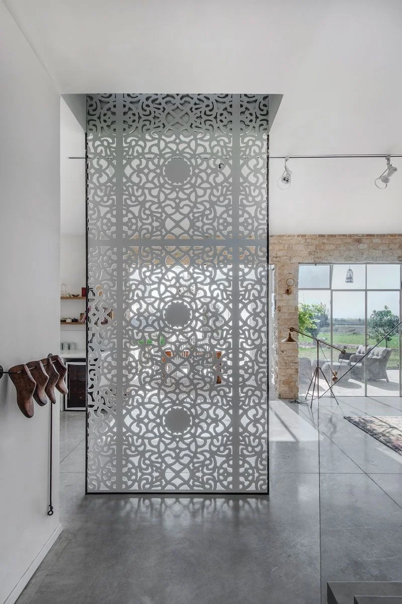 Steel And Aluminum Partition Screen Walls For Dividing And Decorating Home Space