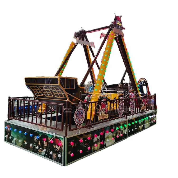 Indoor and outdoor Portable Amusement Ride Trailer electric Carnival Rides Park rides Mini Pirate Ship