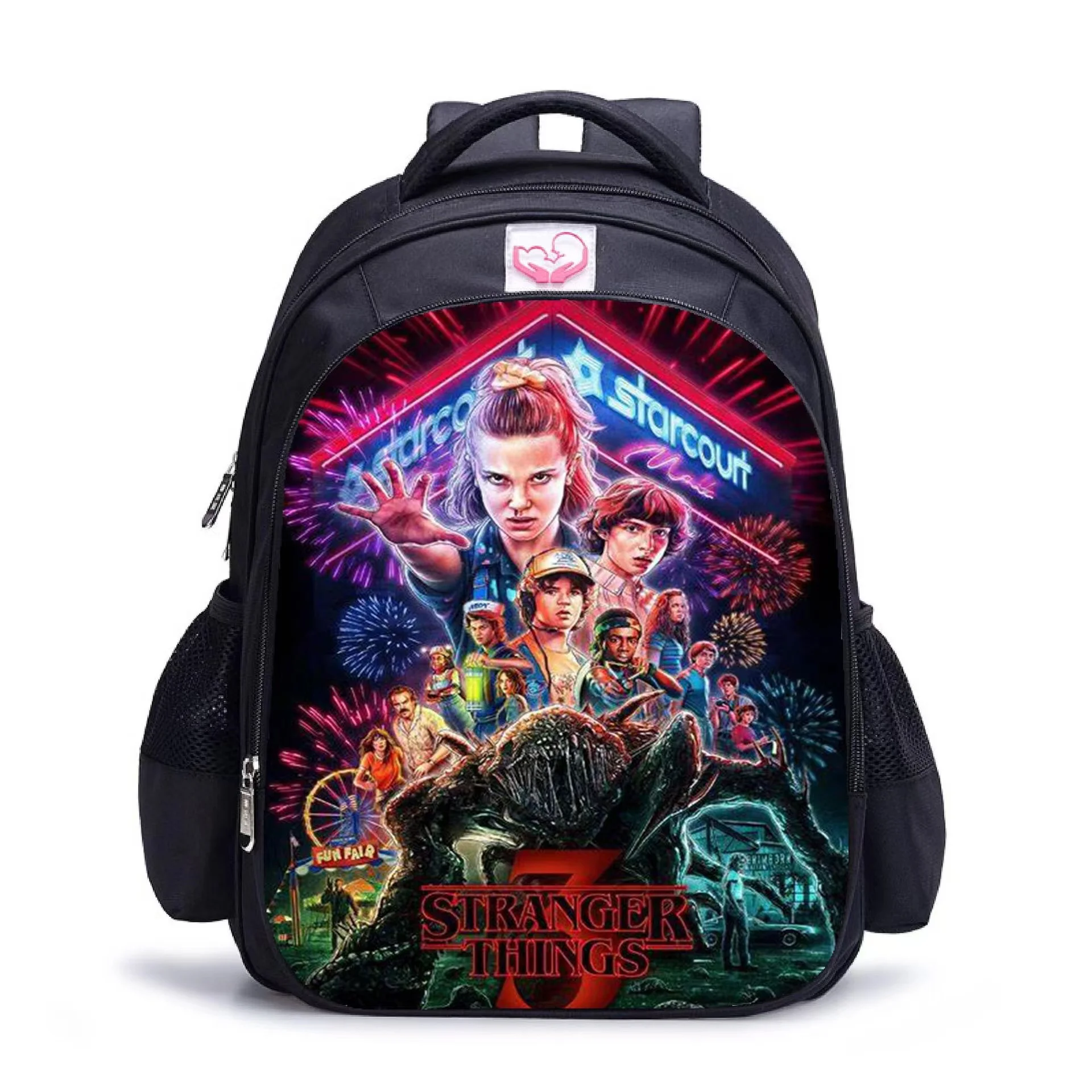 Wholesale Teen School Backpack Waterproof Oxford Durable Black Student Back