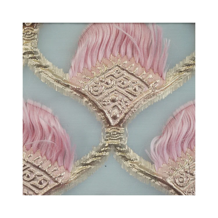 Оптовая продажа, дизайнерская ткань с изображением рыбьей чешуи и перьев, Женская жаккардовая ткань с металлическим покрытием для платья