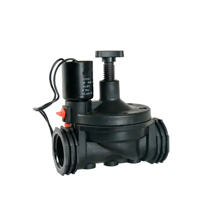 Volt Adjustable Flow Plastic PVC Irrigation Water Solenoid Valve,Electromagnetic Valve