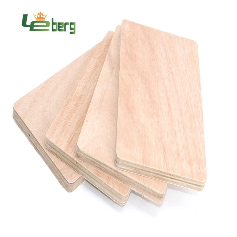 2.7mm 3mm 5mm 18mm Bintangor / Okoume/pine Wood Veneer Faced Plywood Commercial Plywood Surface Treatment