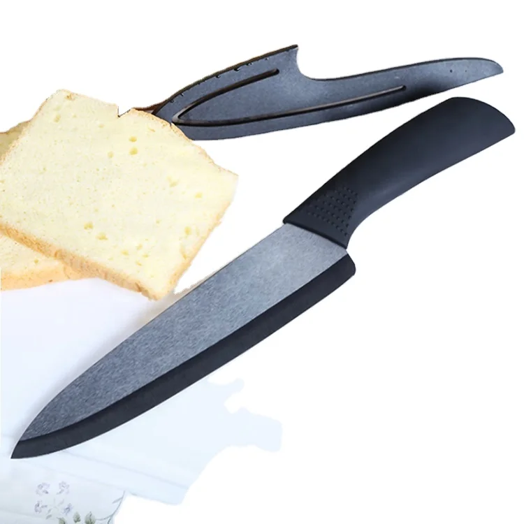 Razor sharp, качественный комплект из двух предметов, 8 дюймов черный керамический нож santoku шеф-повара нож для суши