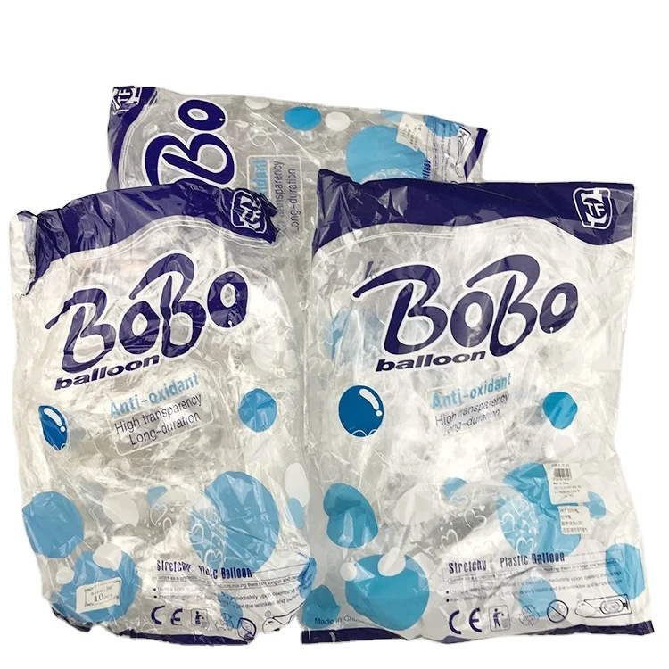 Bubble Balloon Aluminium Balloon 18 Inches Round Shape Stretched Bobo Bubble   Balloon