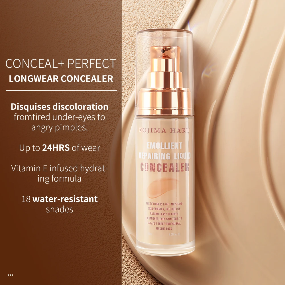 Оптовая продажа УВЛАЖНЯЮЩАЯ основа для макияжа лица профессиональный Матовый жидкий консилер косметический крем