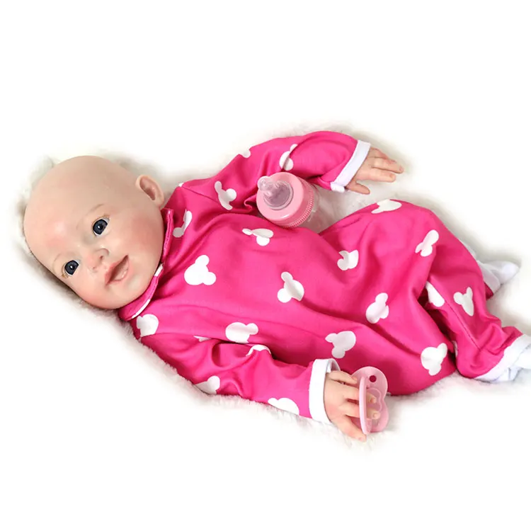 Reborn Baby Dolls 18inch Realistic Handmade Babies Dolls Girls Lifelike Silicone Kids Safe Gifts