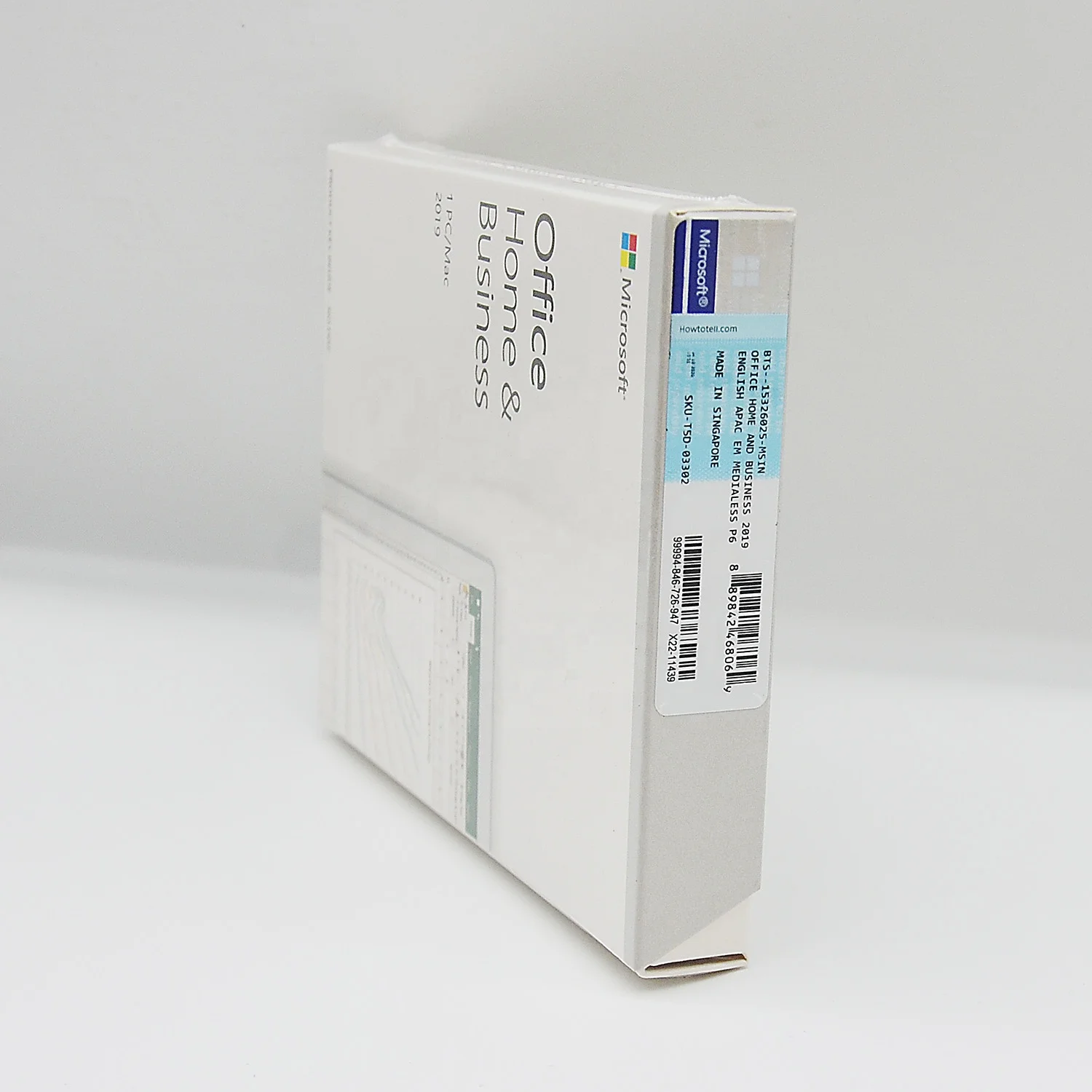 Оригинальный офис 2019 для дома и бизнеса для ПК/MAC Key Code Розничная коробка для офиса 2019 для дома и бизнеса