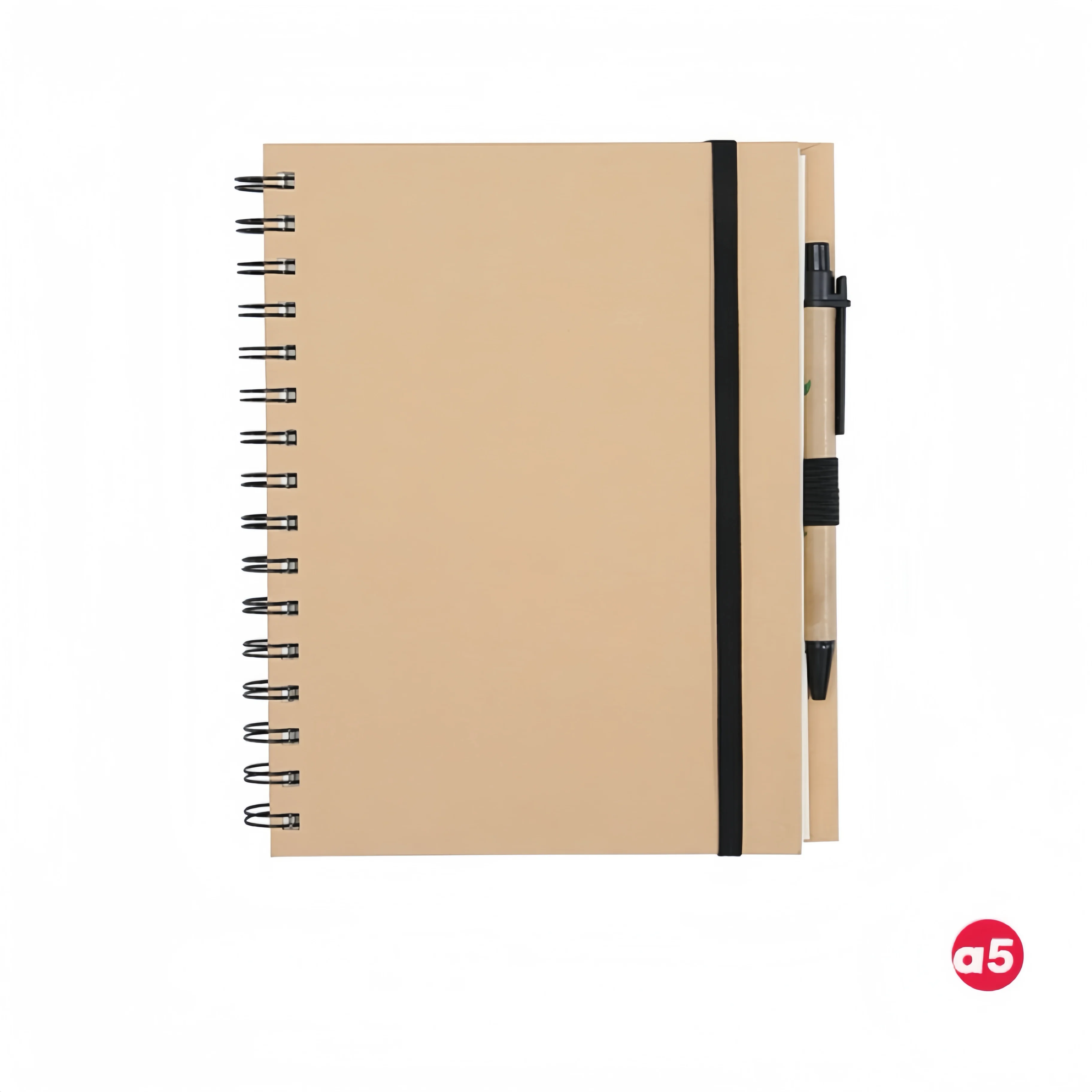 Promotional good quality blank school office kraft paper lined notebooks