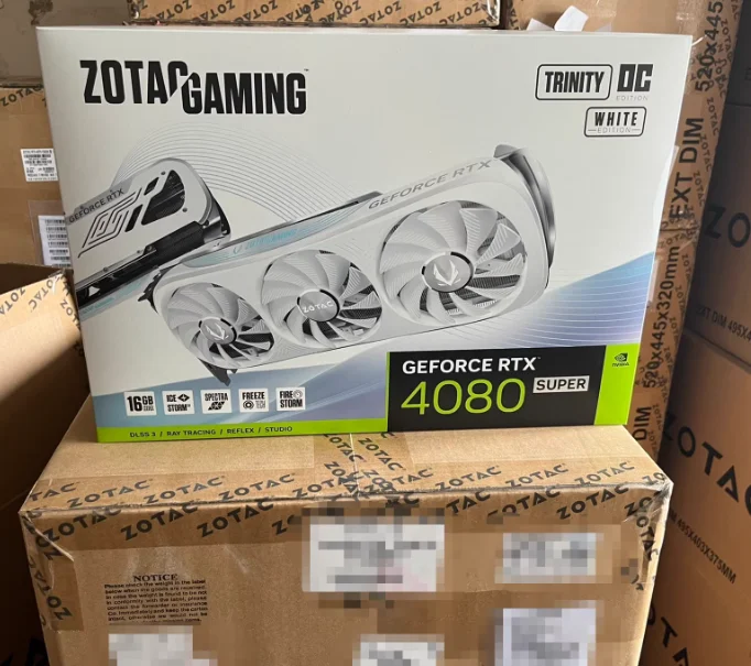 Лидер продаж, ZOTAC GeForce RTX 4080, супер трехрядная версия белого цвета, 16 ГБ, GDDR6X, DLSS 3,5, 256 бит, 23 Гбит/с, IceStorm 2,0 ZT-D40820Q-10P