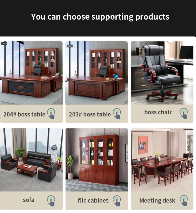 GuoDing  office furniture Best Seller CEO Boss Table modern Fashion 1.2 meter luxury boss executive desk