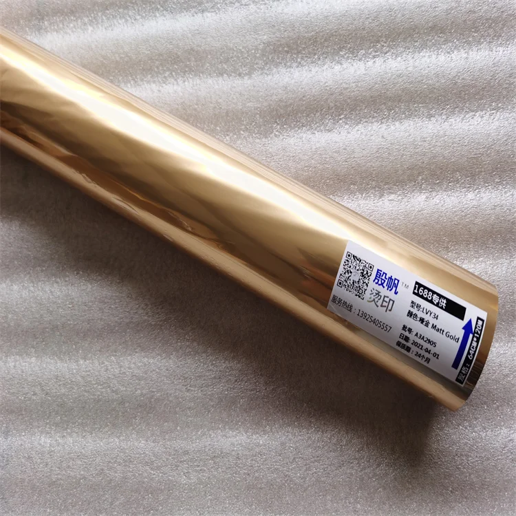 Golden Scratch Proof Superior Quality Bronzing Paper Customized Universal Type Hot Stamping Foil