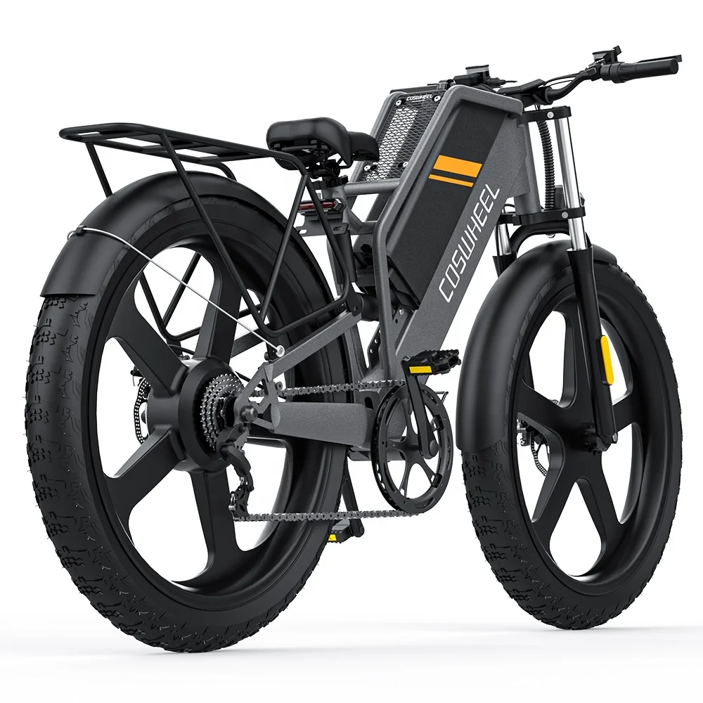 Новый легкий складной электрический велосипед COSWHEEL T26 48V 15Ah 25Ah 750W 1000W 1500W 26-дюймовый