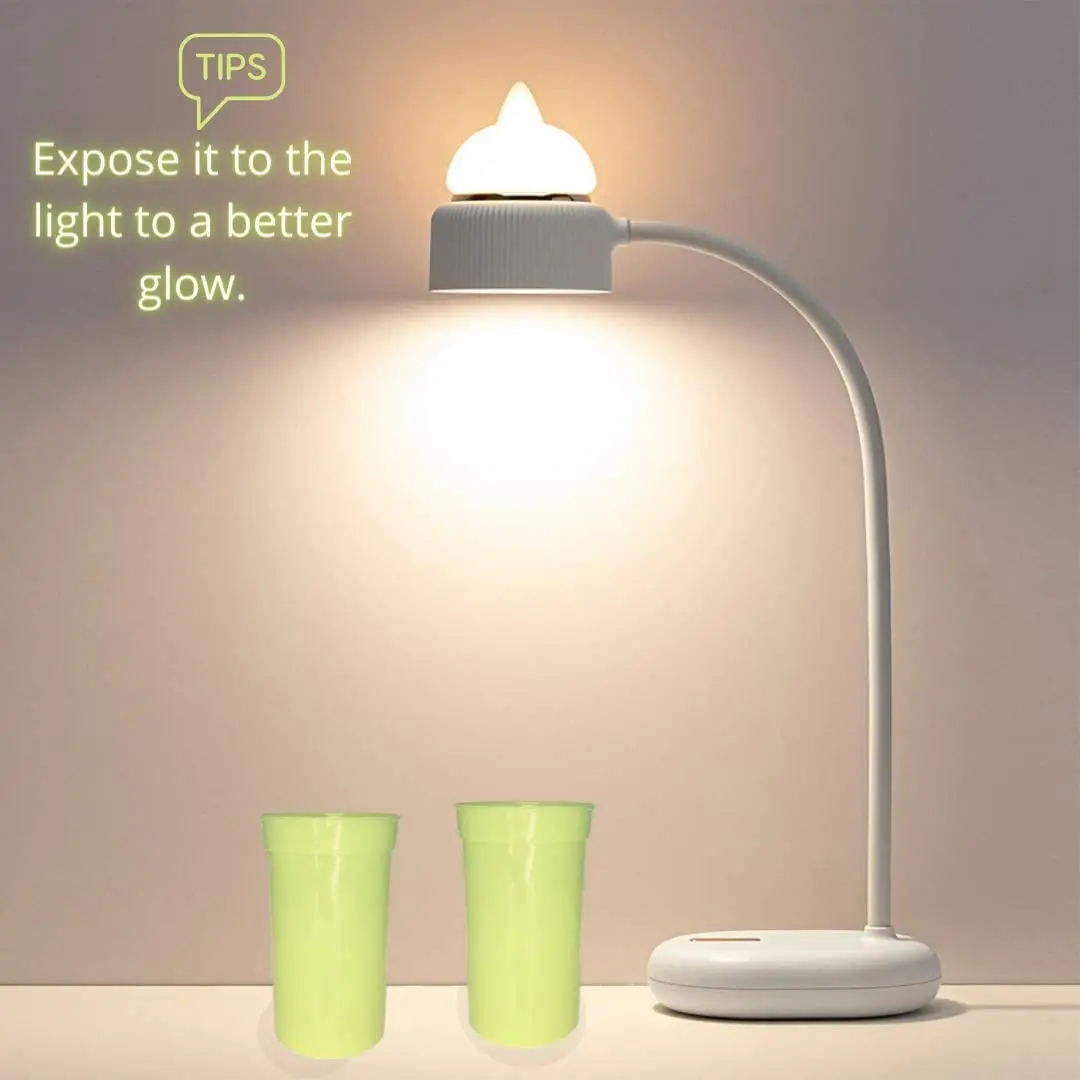 factory custom new product luminous plastic cup glow in dark cup