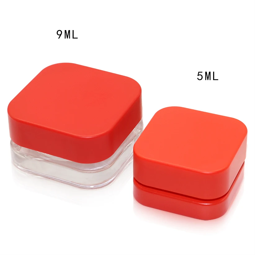 Hot sale 5ml 7 ml 9ml clear concentrate smell proof ebottles  child proof container/jar