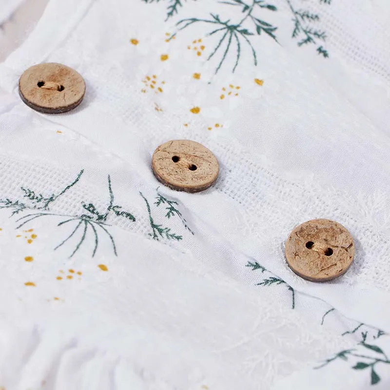 New 100% Cotton ruffle rompers Clothes Lotus Leaf Spring Clothing Girl Baby Romper Hair Band Set