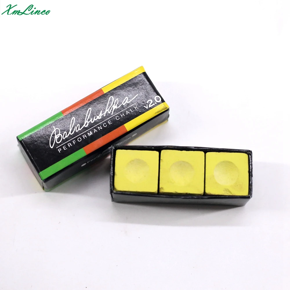 xmlinco cueelf  AAA top grade quality  professional balabushka billiard pool chalk with beige yellow color