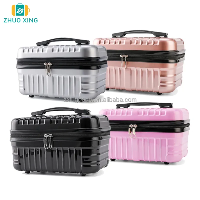 abs pc material luxury cosmetic bag 16inch mini make up bags cosmetic case