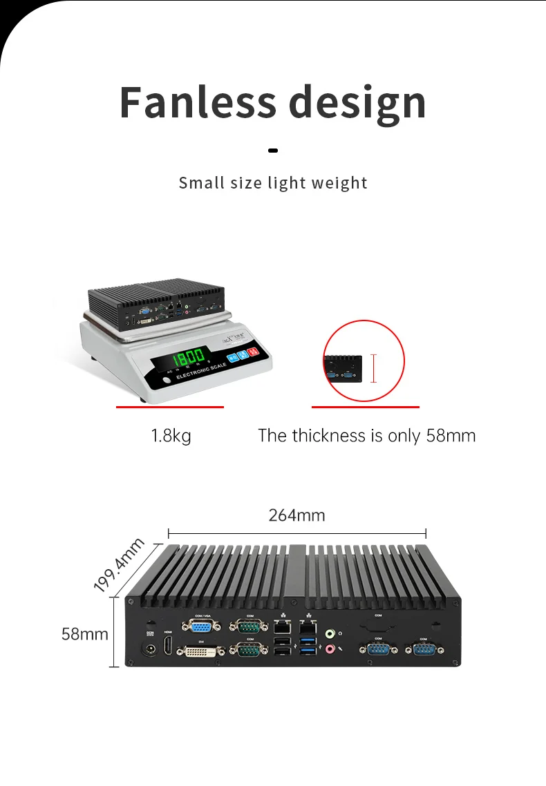 H81chipset desktop computer embedded fanless industrial mini pc