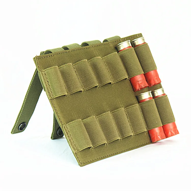14 Shots Molle Ammo Pouch EDC Utility Hunting Mag Bag Elastic 600D Nylon Waterproof Bullet Holder for Tactical Backpack Vest