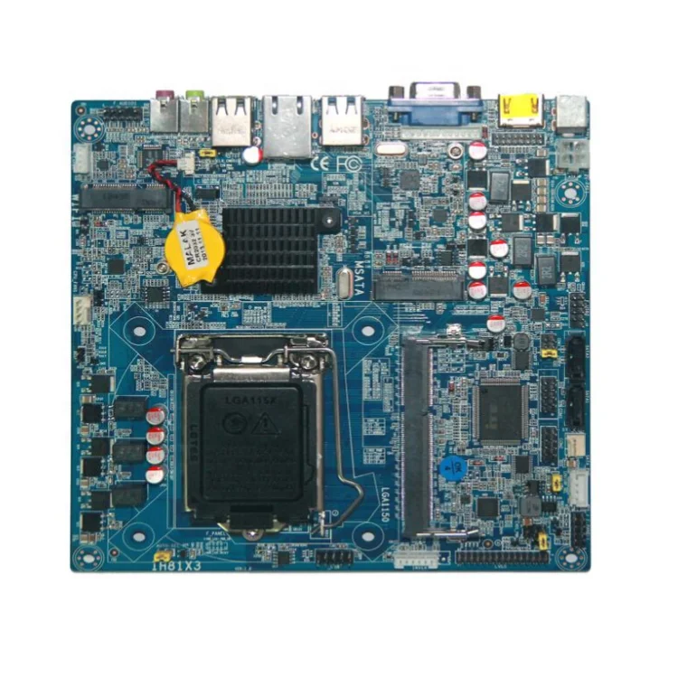 Intel LGA1150 I3, I5, I7 Mini ITX MB на основе H81 для POS, ATM, Kiosk, Digital Signage & Living ITX-EM81X21D