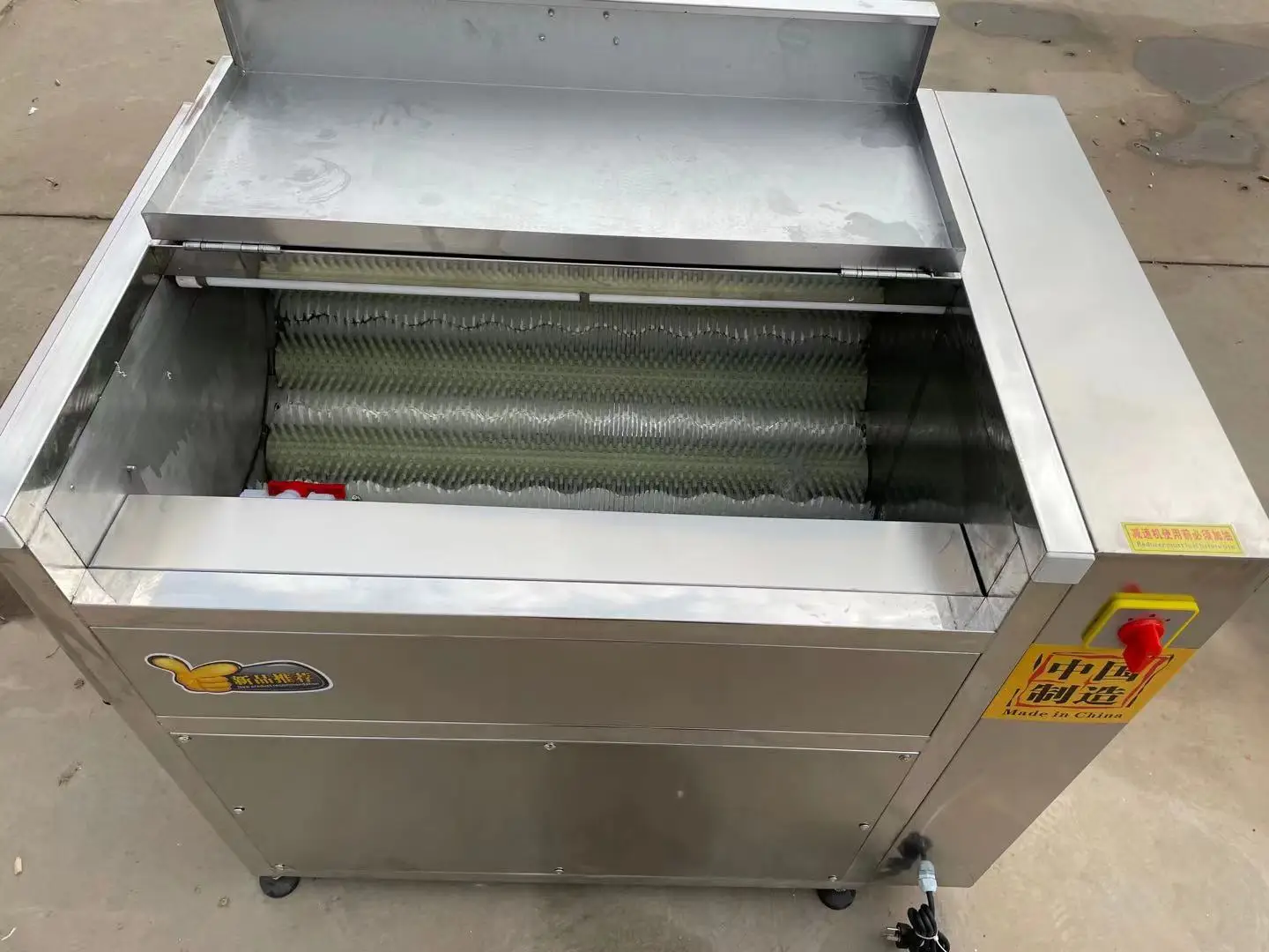 Китай полностью из нержавеющей стали морковь овощей пилинг машина для овощей фруктов румблер овощечистка машина