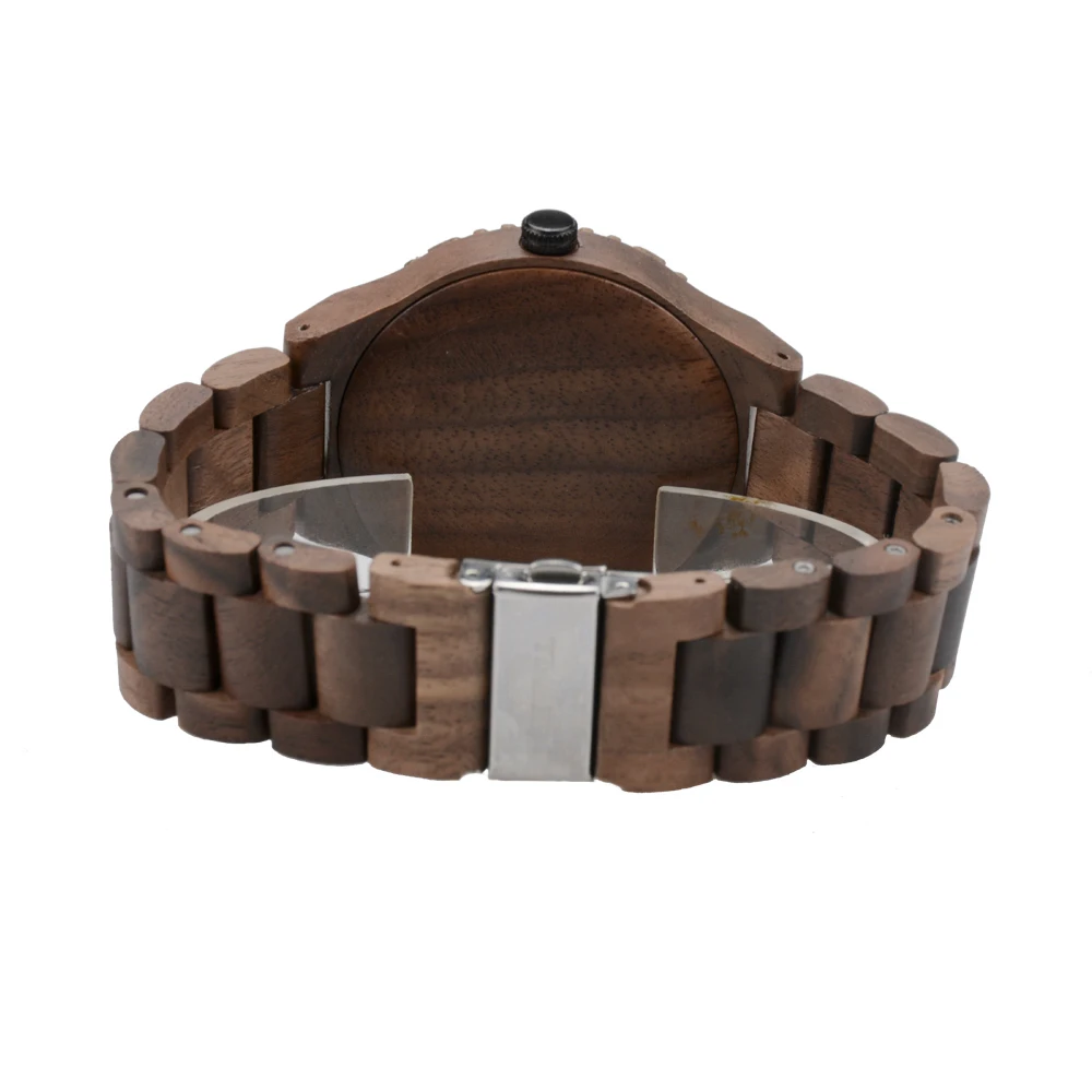 Handmade Custom Wood Quartz Watch Unique Design for Style-Conscious Customers