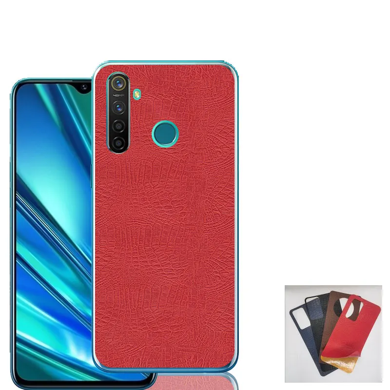 Suitable for OPPO Realme 5 6 7 8 Pro 5i 5S 6i 6S 7i 8i 8S  imitation leather crocodile print phone back film