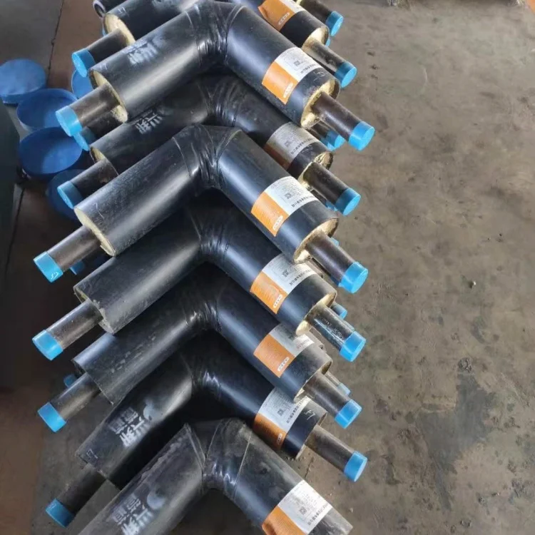 Underground Direct Buried HDPE outer pipe and polyurethane Foam insulation Elbow bend Pipe Fitting