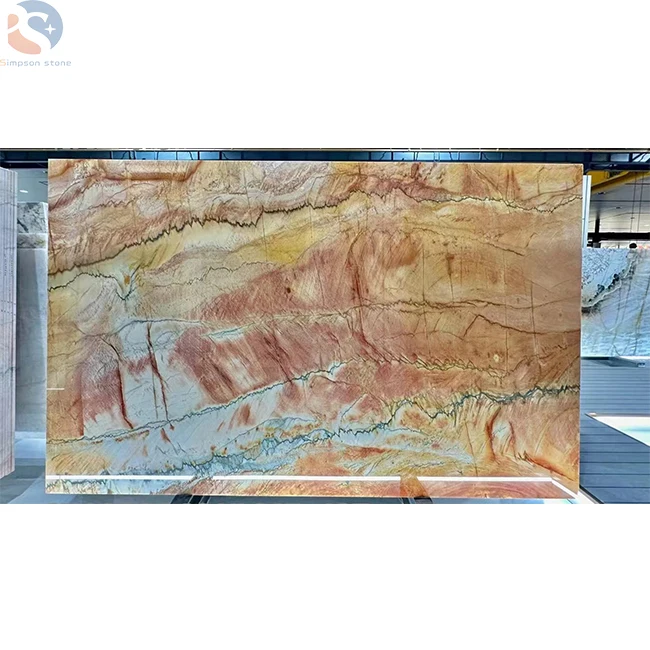 Chinese New Style Yellow Onyx  Marble For   Worktops Countertop Table Counter Tops Wall Decoration  Marble Big Slab