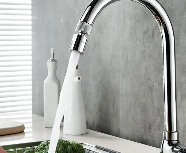 silver color Faucet booster sprinkler tap water splashproof filter kitchen water filter nozzle