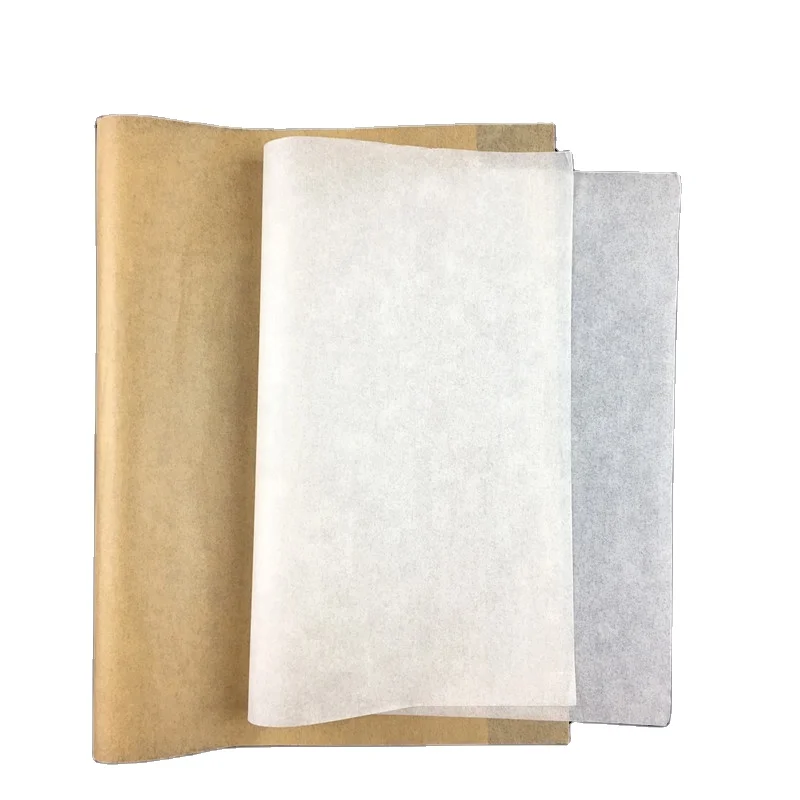 
Unbleached oven safe silicone baking parchment paper sheet 
