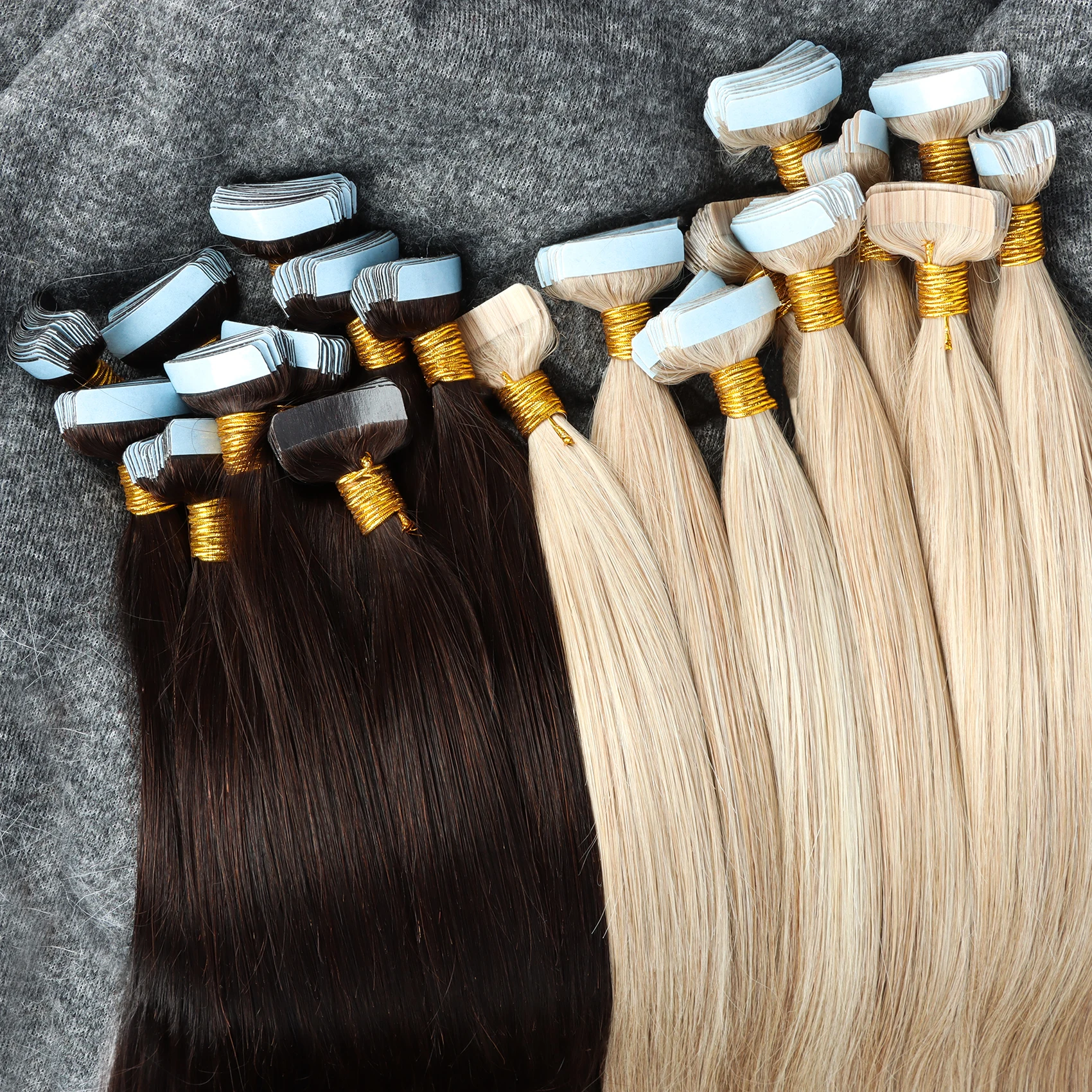 Raw Hair New Wholesale Supplier High Quality Double Drawn Long Seamless Tape In Hair Extensions 100human Hair Extensions