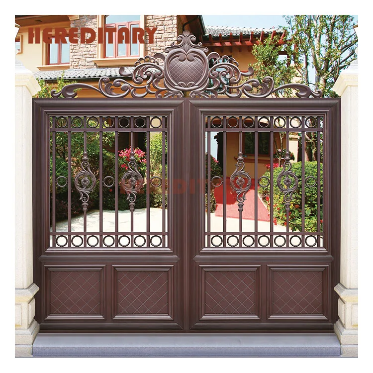 Aluminum art gates design villa garden gate and  luxury swing gates