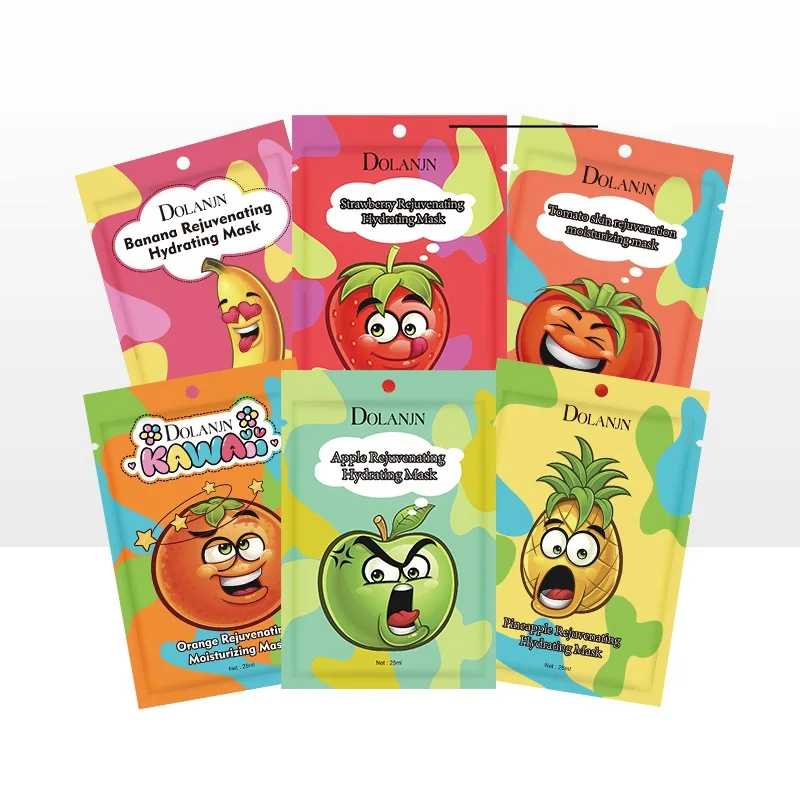 Oem Blackhead Remover Oil Control Korean Face Sheet Mask Plant Fruit Extract Moisturizing Beauty Facial Mask