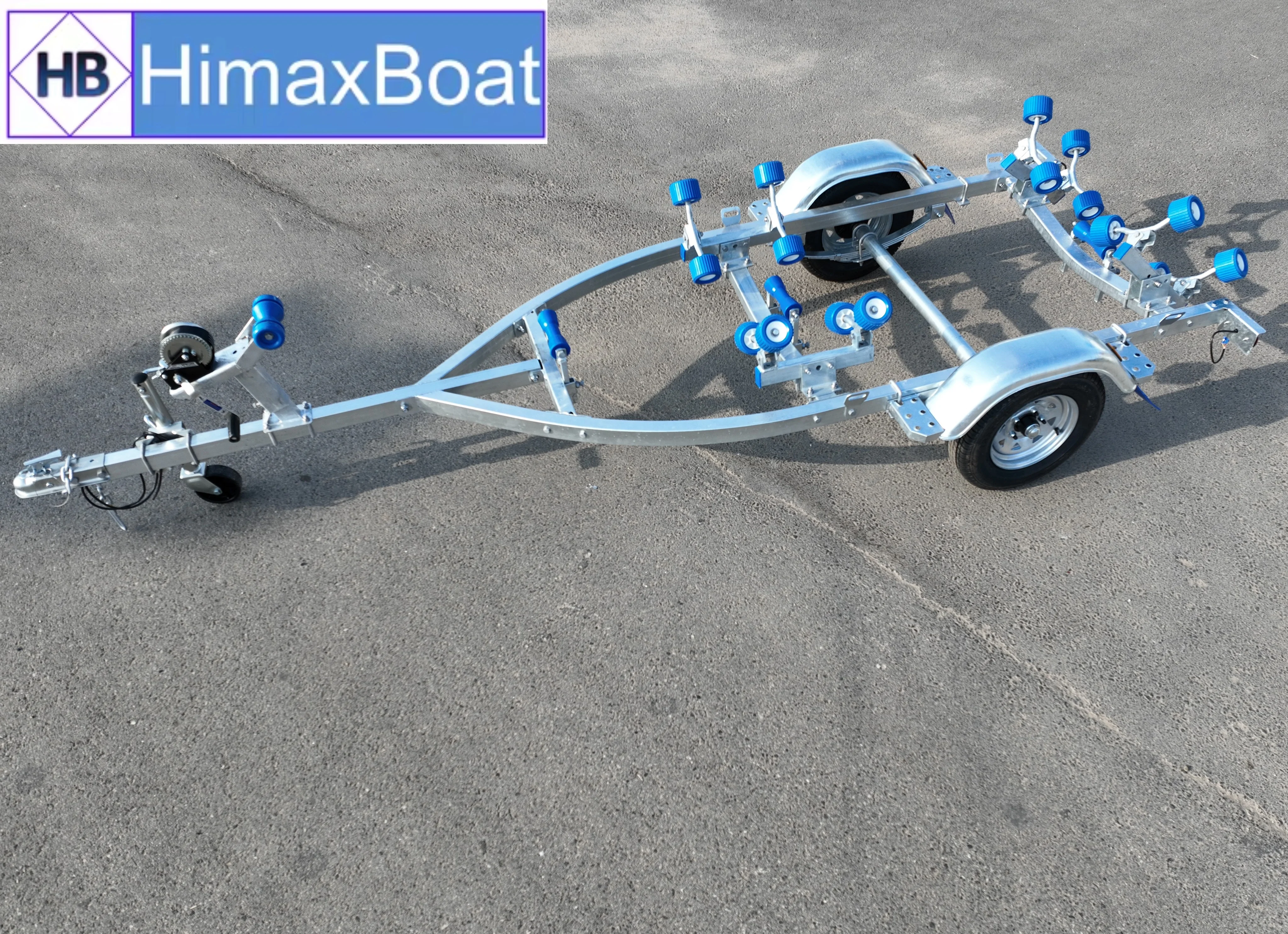 4.2m single axis boat trailer