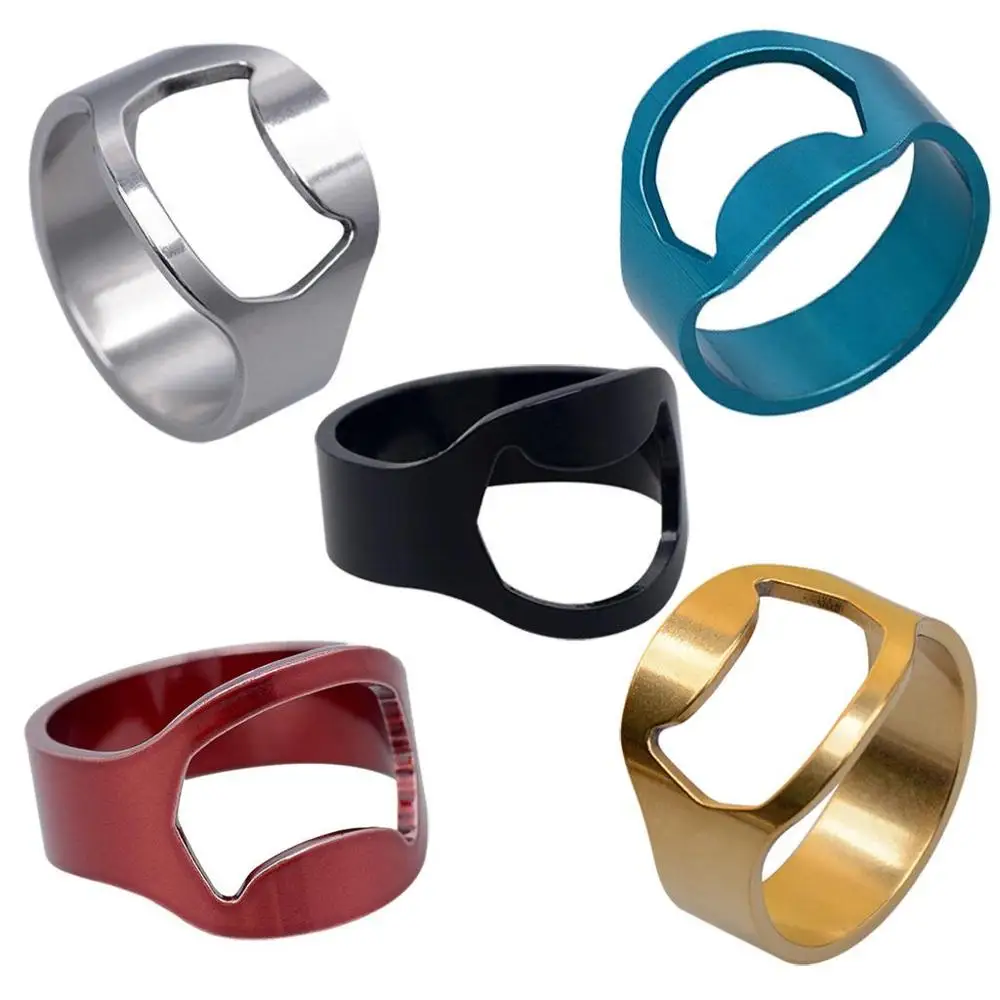 Popular 05 Multi-function Stainless Steel Colorful Ring-Shape Opener Beer Bottle Opener Diameter 22mm