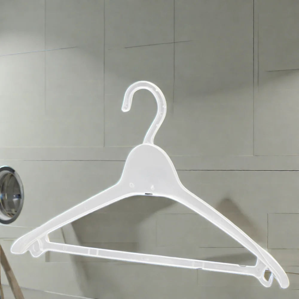 Security Gold Coat Hangers Thick Standard Custom Plastic Hanger for Wardrobe or Bathroom Use