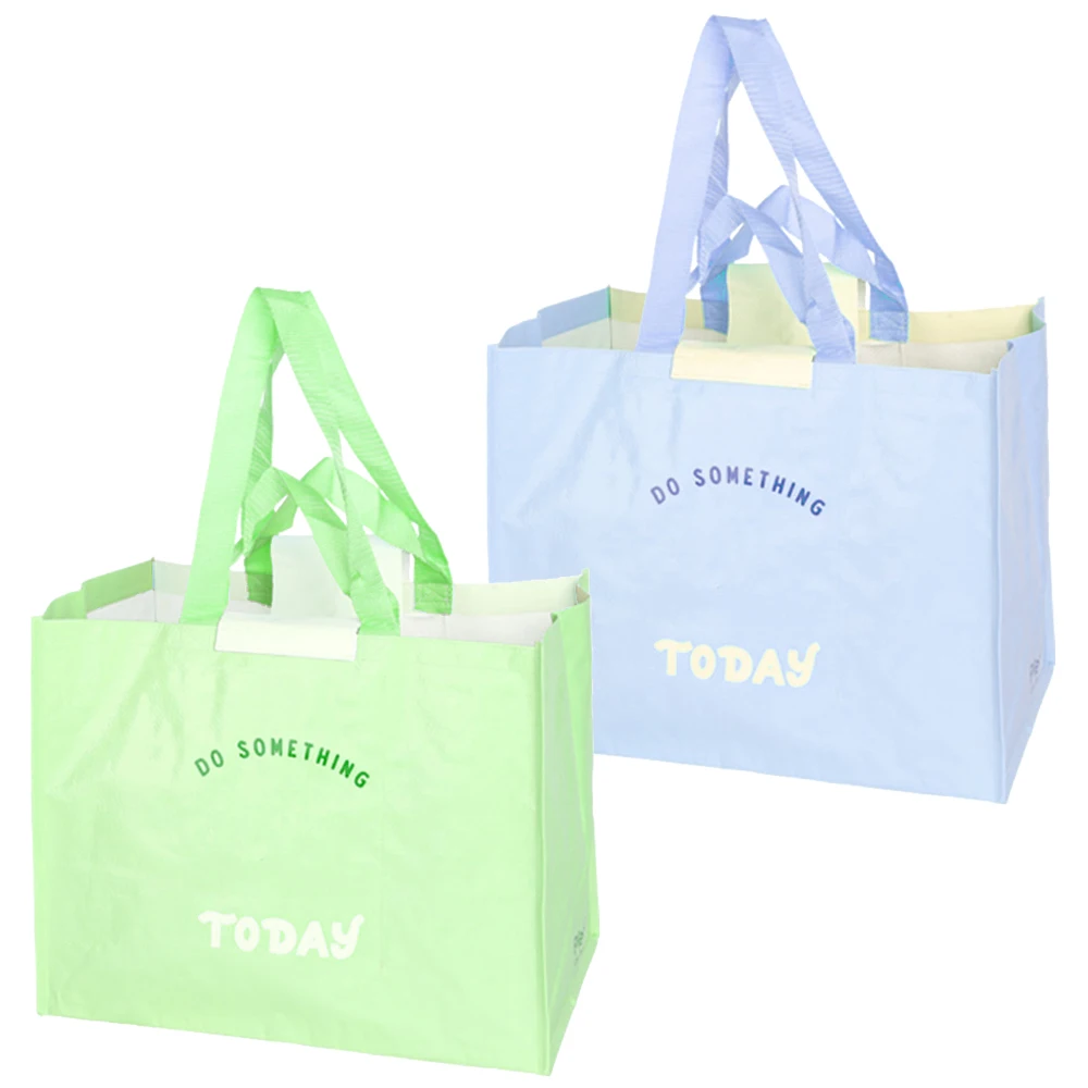 Reusable PP woven packaging shopping bag laminated non woven bags,eco  RPET tote bag  for women with OEM custom logo printed