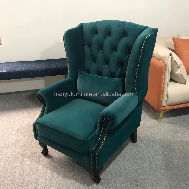 Recliner Soft Cushion Lounge Adult Leisure Reading Study  green Living Room Furniture Sofa Chair