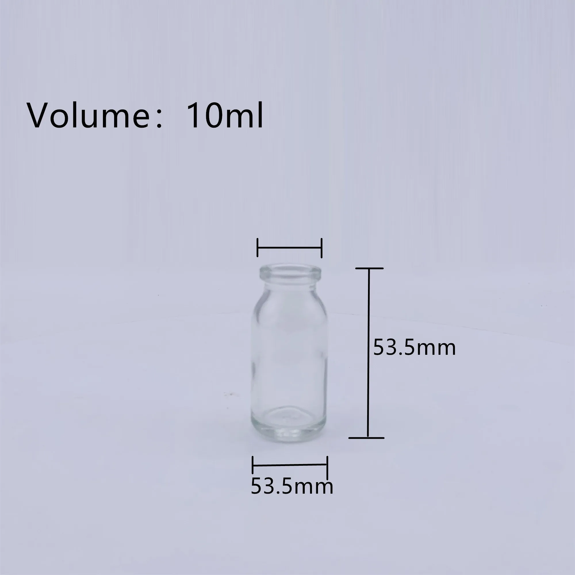 Hotsale 10ml clear molded borosilicate injection glass vials USP TYPE I