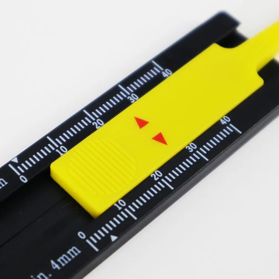 Promotional Keychain 0~40mm Plastic Tire Ruler Vernier Tyre Tread Depth Gauge Caliper