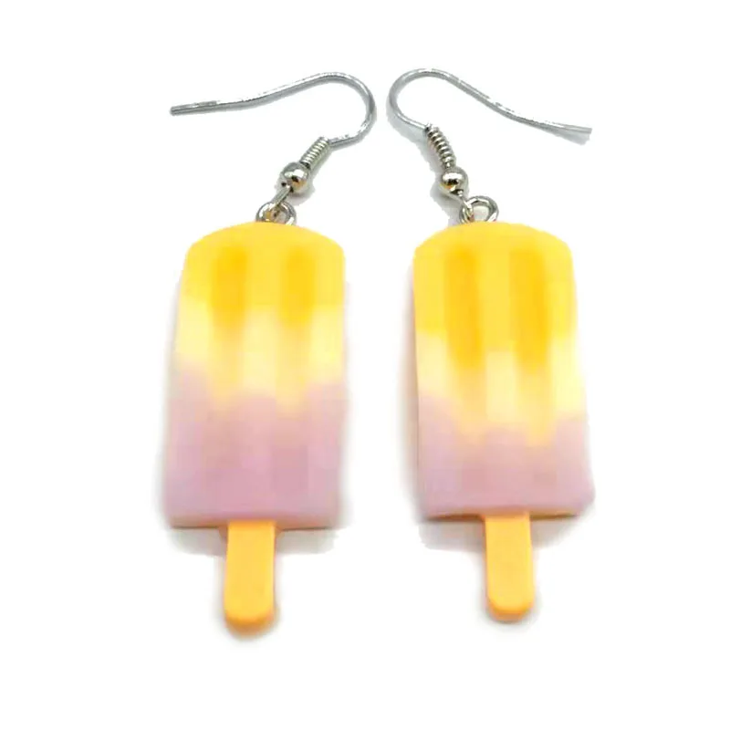 2021 Hot Sale Weird Funny Gummy Bear Earrings Set Dinosaur Mushroom Butterfly Strawberry Resin Pendant Earrings for Women